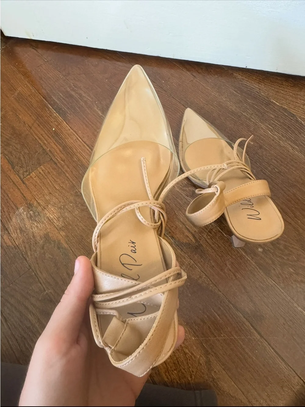 Clear toe heel